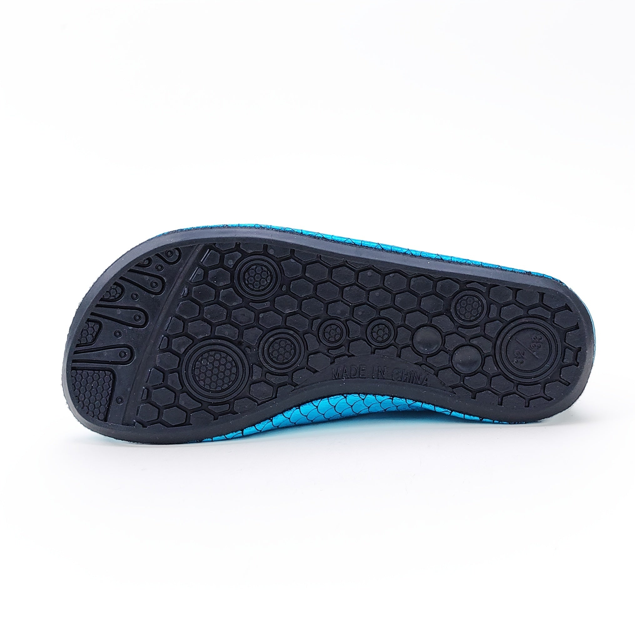 Girls' Mermaid Scale Aqua Socks Slip-On Water Shoes for Beach Pool Outdoor Activities