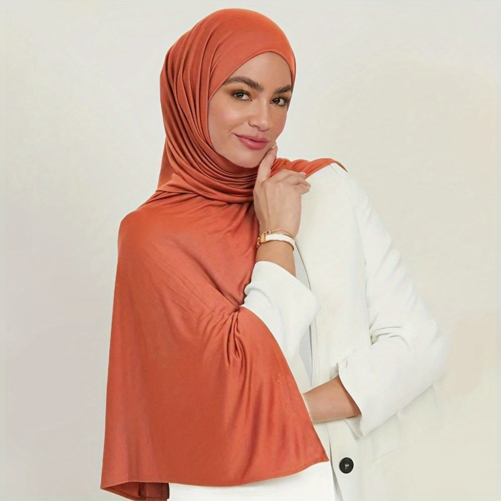 Lightweight Jersey Hijab Scarf for Women Sun Protection Versatile Windproof Head Cover