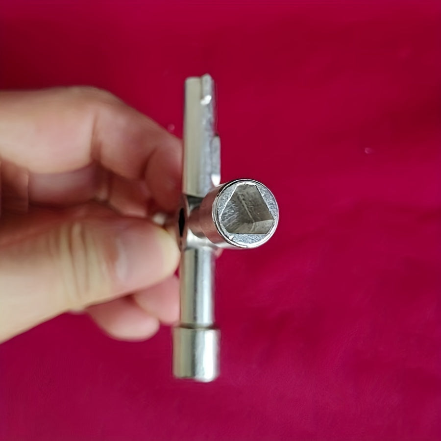 Ko‘p funksiyali Zink alloydan tayyorlangan X-kalit, suv o'tkazmaydigan uchburchak kalit, kran uchun