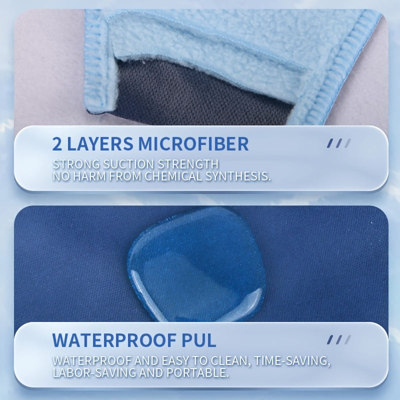 8 ta qayta ishlatiladigan menstruatsiya yostiqlari to'plami, saqlash sumkasi bilan, yuqori singdirish qobiliyatiga ega mikro fliys, 3 ta yostiq qopqog'i, fabrikadan ulgurji gigienik yostiq to'plami