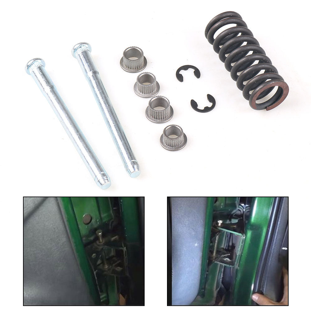 Complete Door Hinge Pin Kit with Spring and Bushing for Cars
