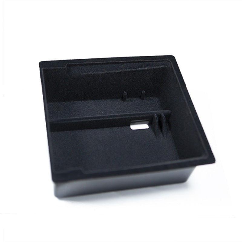 Center Console Storage Box with Flocked Interior for Tesla Model 3 and Model Y