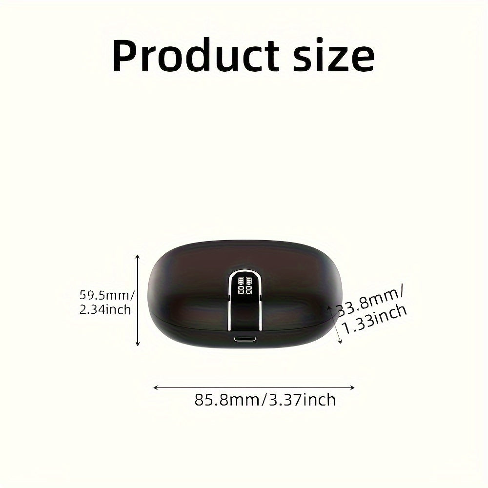 Auriculares inalámbricos para deportes de correr con sonido de graves puros y pantalla dual-LED