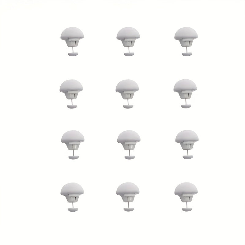 12 Nylon Mushroom Bed Sheet Clips for Duvet Cover Corner Holders