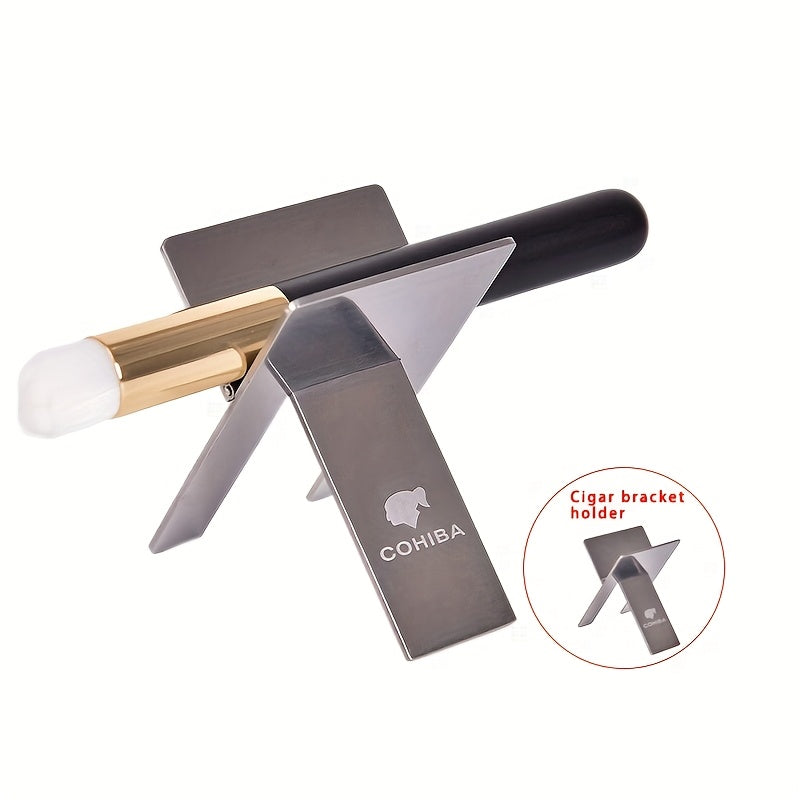 Unisex zanglamaydigan po'latdan yasalgan portativ buklamali sigar tutgichi 1ta