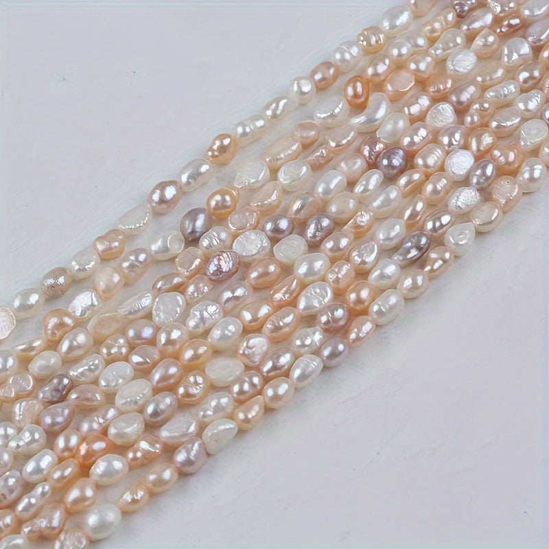 Freshwater Cultured Pearl Necklace 6-7mm White Pink Purple Natural Luster Jewelry