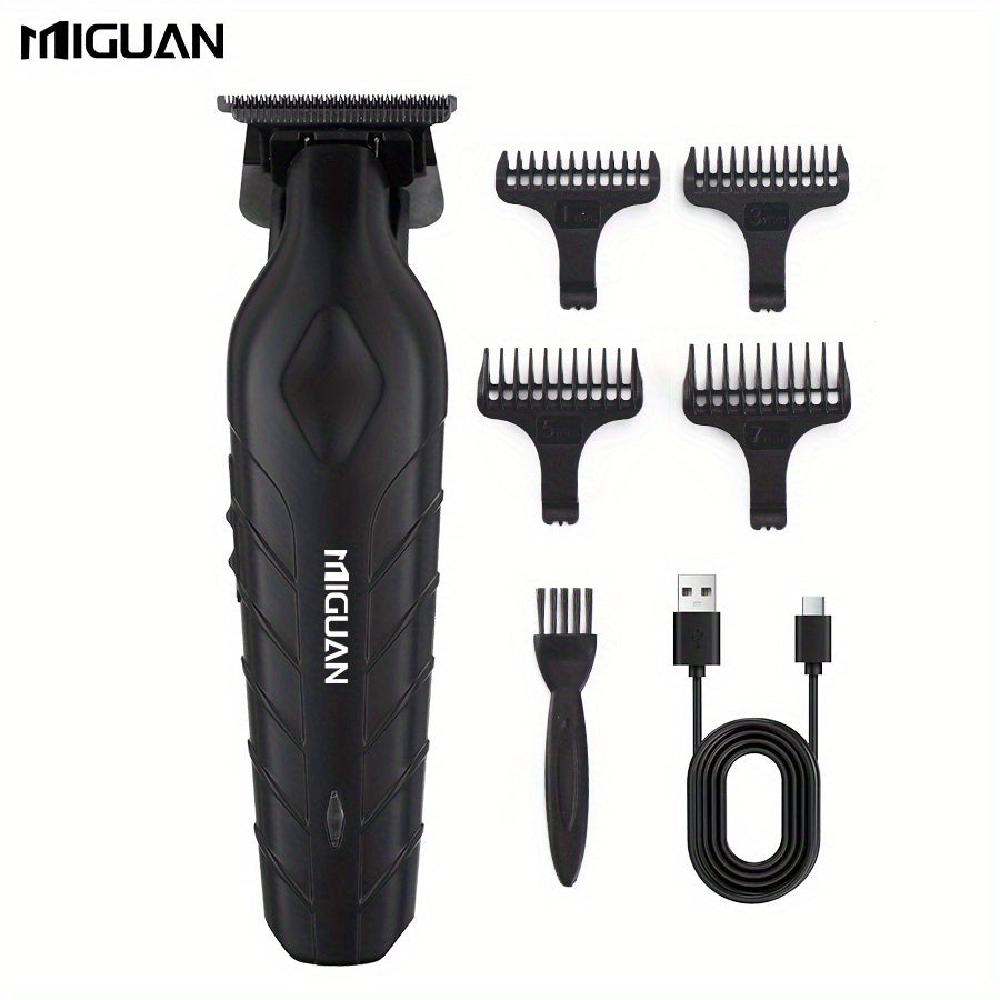 Cortapelos eléctrico con 4 peines limitadores, carga USB para corte de cabello masculino