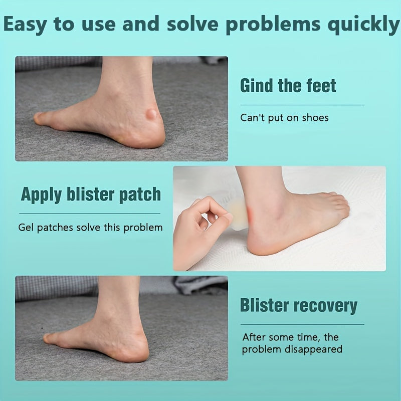 Unisex Silikon Gidrogel Blister Yostiqlari 5 ta paket Anti-Friction Oyoq parvarishi