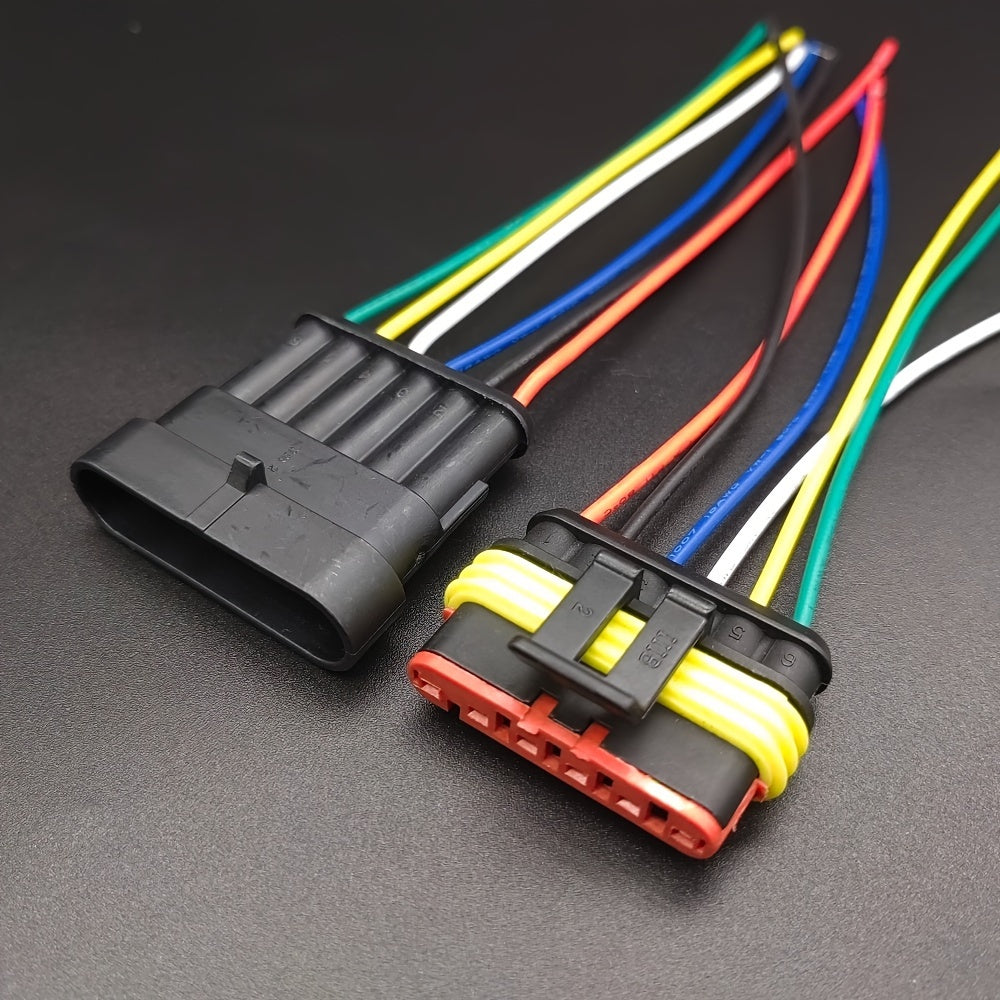 Automotive Electrical Wire Connectors Set PE Insulated 1.5 Series 6 Pin Car Cable Harness