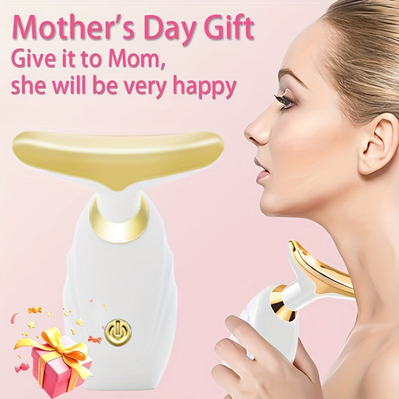 Electric Facial Massager for Women High-Frequency Vibration Neck and Face Skincare