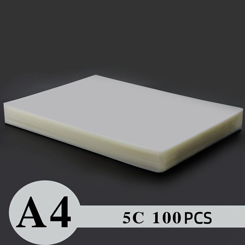 100 Pack Clear Laminating Sheets 22x32 cm Waterproof 5 Mil for Documents