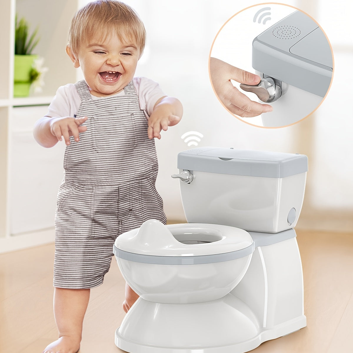 Toddler Potty Training Seat for Boys and Girls with Wipes Storage
