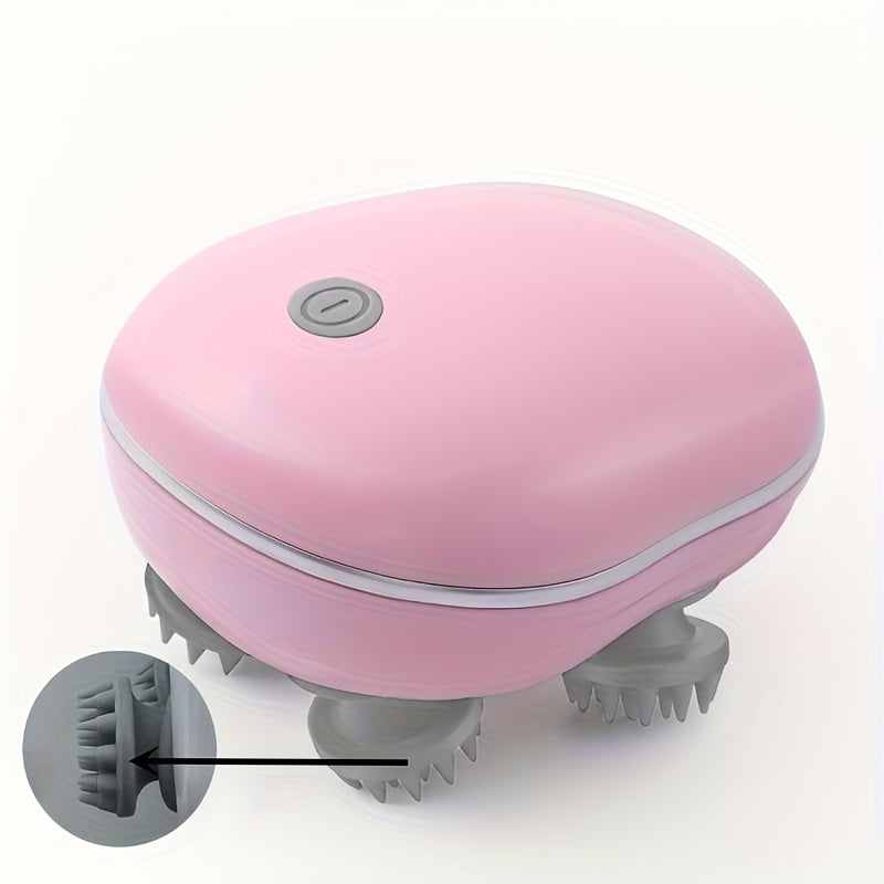 Portable Electric Head and Body Massager with USB Charging and 600mAh Battery
