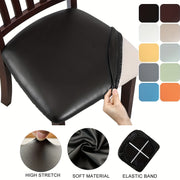 Waterproof PU Leather Seat Cover for Dining Room Chairs