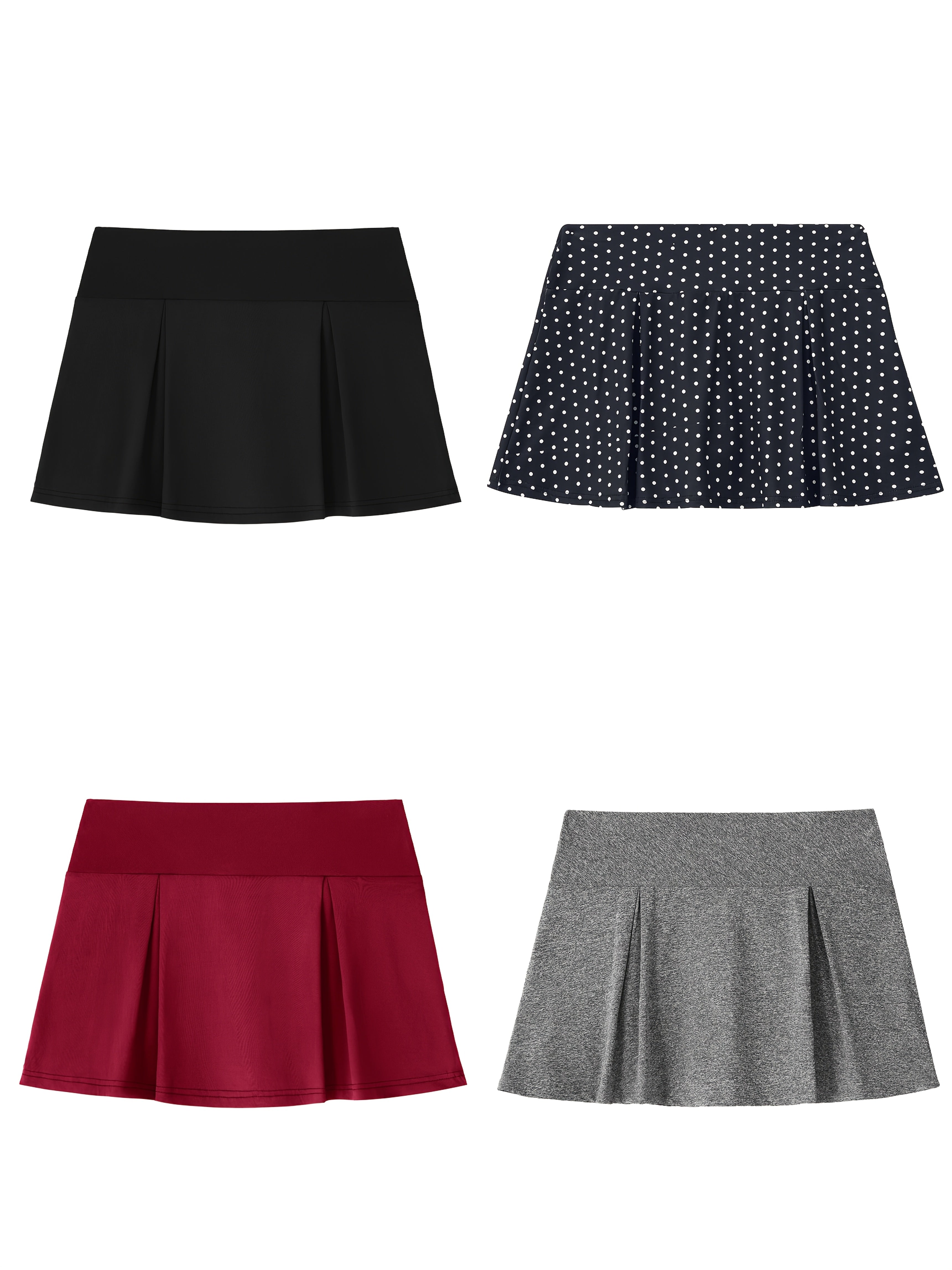 Conjunto de pantalones cortos y falda de verano para mujer talla grande, transpirable y con elasticidad