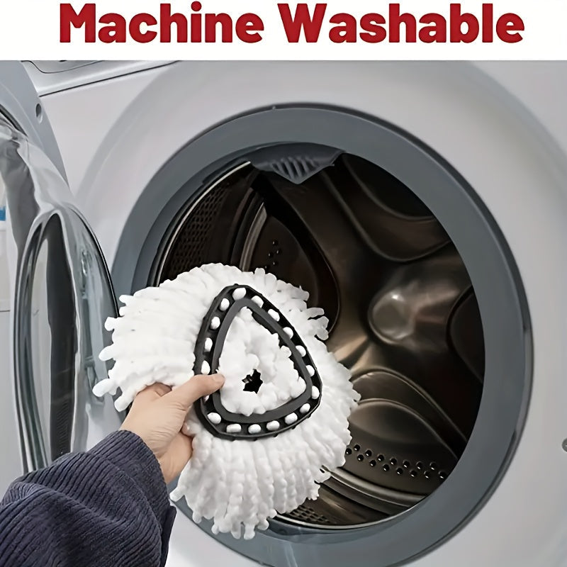 2-Pack Microfiber Spin Mop Heads for Wet Dry Cleaning Dust Removal