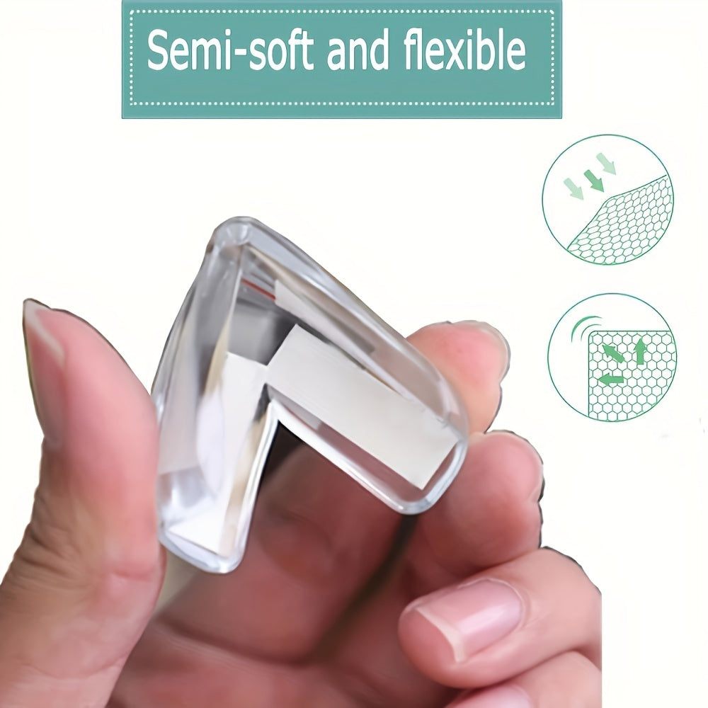 Silicone Edge and Corner Guards 10 Pack Furniture Safety Cushions for Tables Cribs