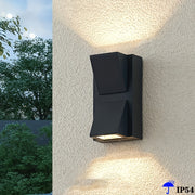 Outdoor Wall Light for Gardens and Porches Double or Single Head Waterproof Plastic Fixture