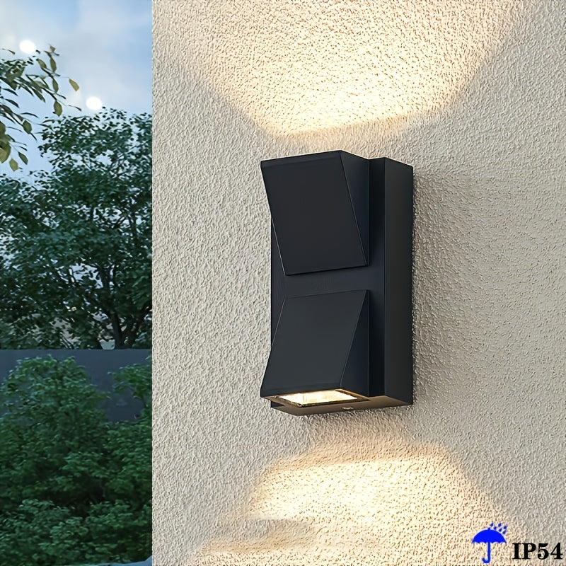 Outdoor Wall Light for Gardens and Porches Double or Single Head Waterproof Plastic Fixture