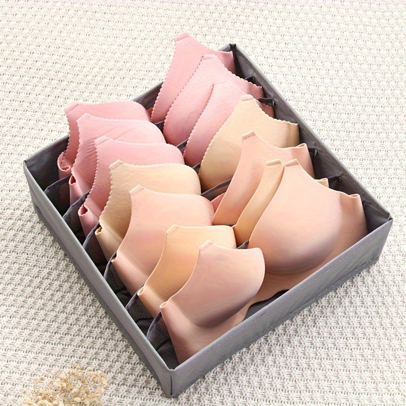 Foldable Storage Organizer Oxford Cloth with PP Board Dividers for Underwear Socks and Space Saving