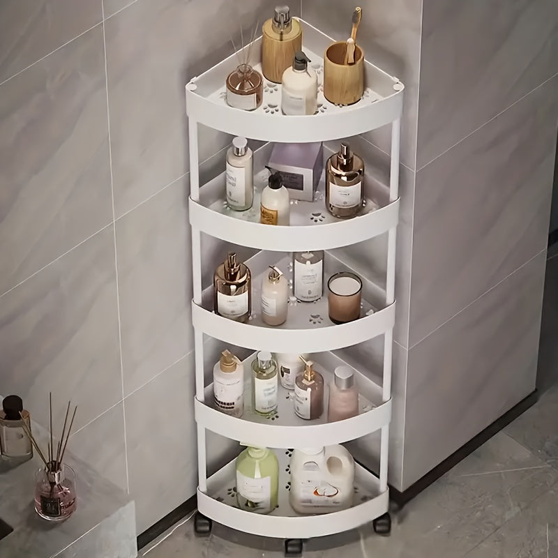 Многоуровневая роликовая тележка для хранения для кухни, спальни, гостиной, организатор