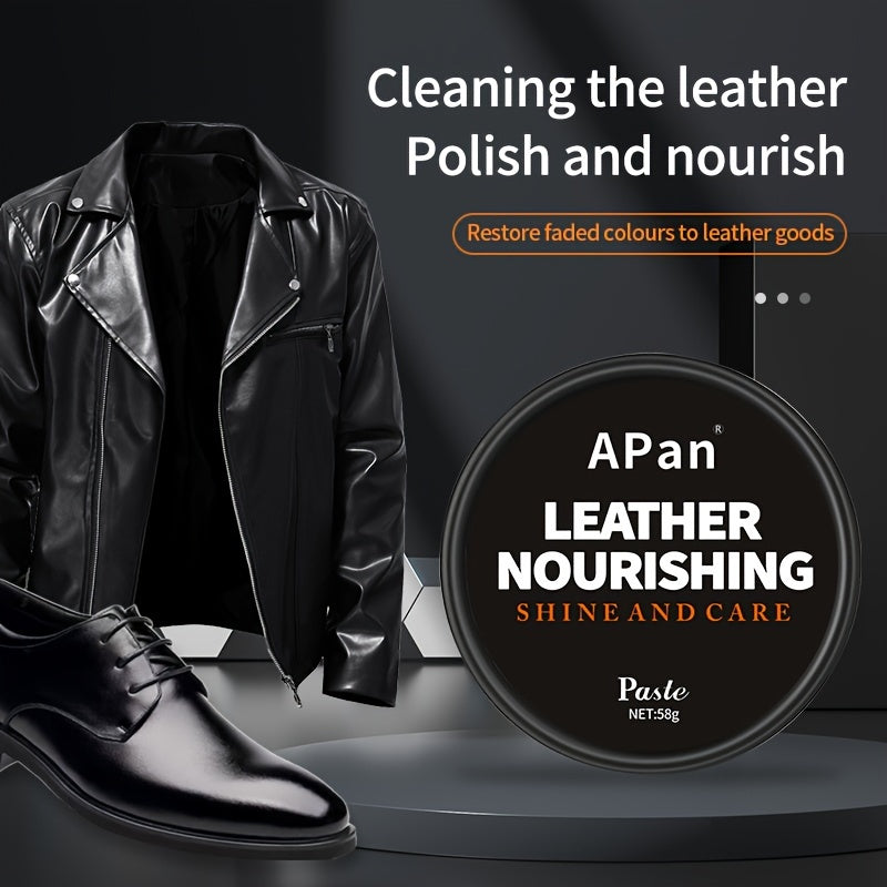Leather Care Cream 58g for Leather Jackets Shoes Bags Sofas Nourishing