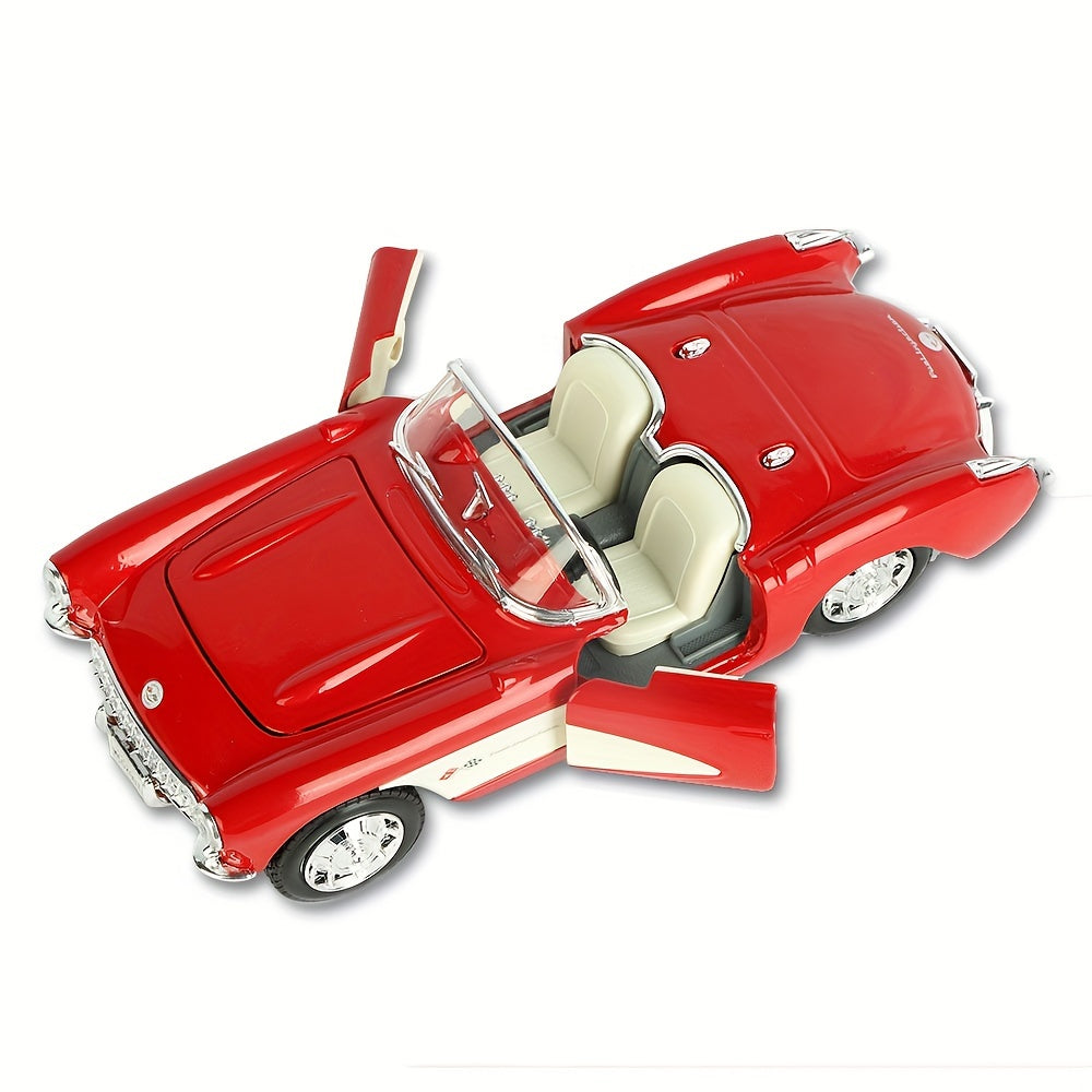 Kit de ensamblaje para coche de juguete para niño a escala 1:24, vehículo de aleación con retroceso