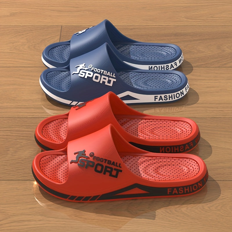 Обувь для мужчин и женщин EVA шлепанцы с мультяшным узором, легко надевающиеся, для дома, улицы и пляжа