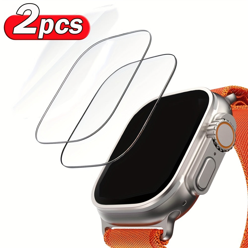 9H Tempered Glass Screen Protectors for Apple Watch and Samsung Galaxy Watch Ultra 2/3/5 Pack
