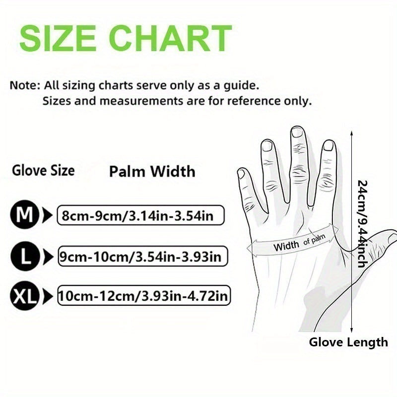 Green Nitrile Gloves Disposable Pack of 30 50 or 100 for Food Cleaning and DIY