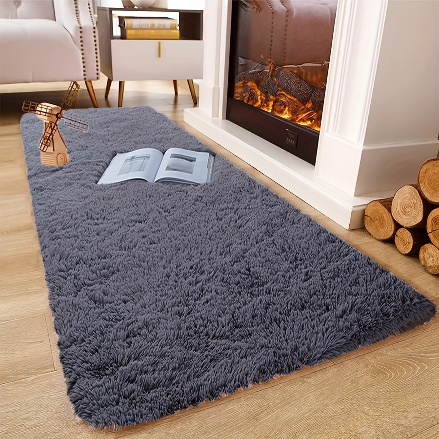 Modern Soft Polyester Area Rug for Living Room Bedroom Indoor Non-Shedding