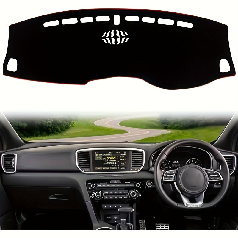 Interior Center Console Dashboard Mat Anti-Glare UV Protect Polyester