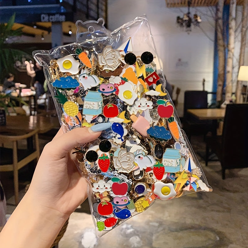 Creative Cartoon DIY Metal Pin Badge for Clothing Backpacks Hats and Party Accessories