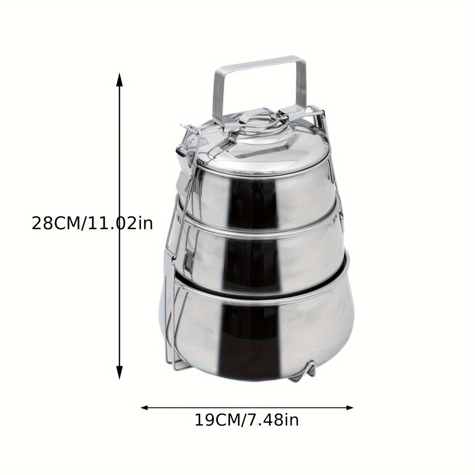 Multi-functional steamer with stainless steel food grid, doubles as lunch box and storage for on-the-go meals