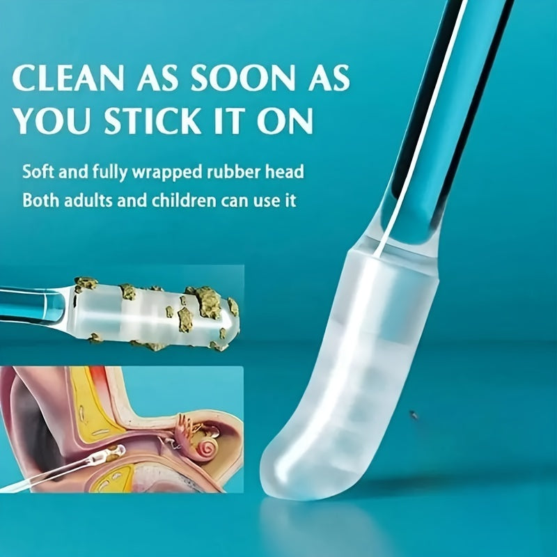 Disposable Ear Cleaning Swabs with Soft Silicone Tips for Gentle Earwax Removal 24 Pack