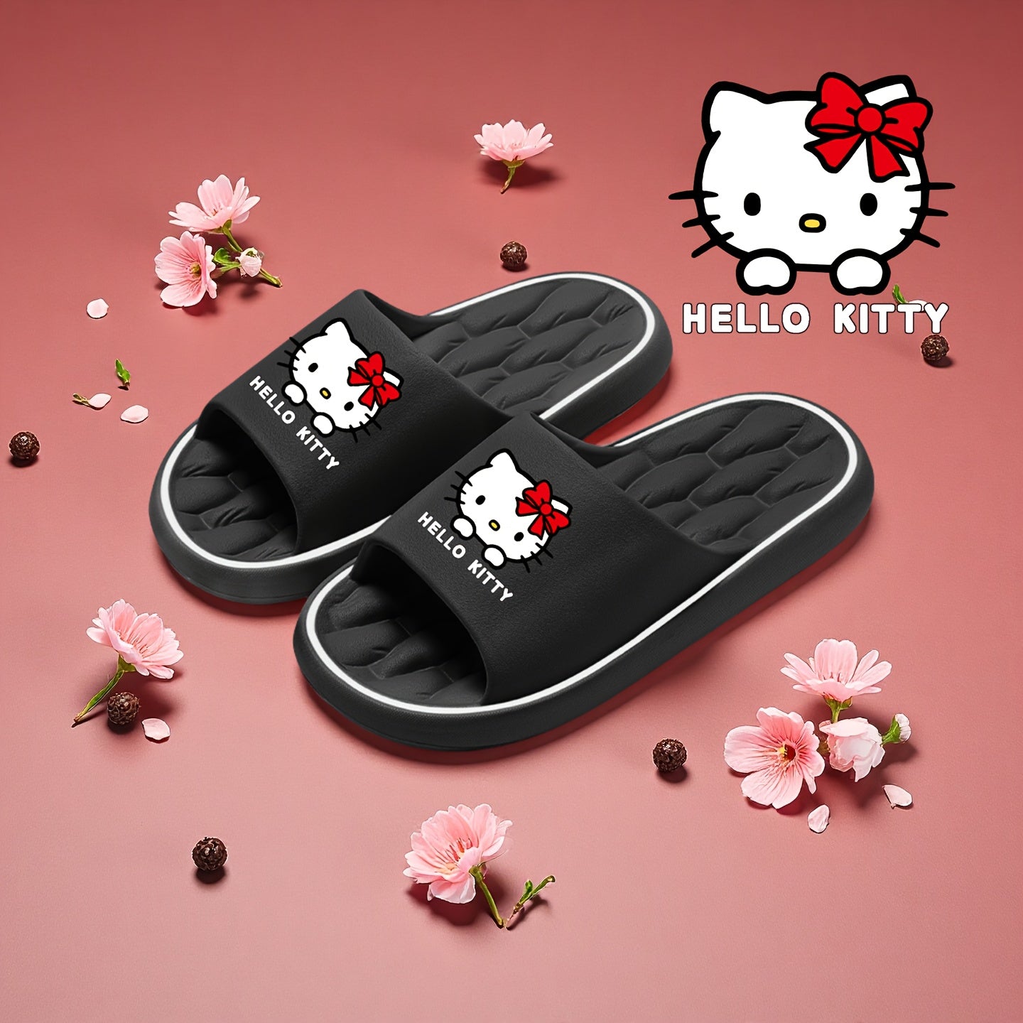 Ayollar uchun EVA ichki va tashqi makon uchun shippaklar yumshoq hayvon bosimi slipon kundalik pushti bej qora