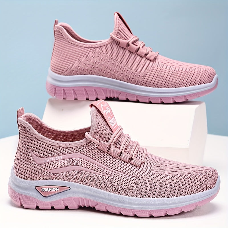 Women's Fashion Sneakers Soft Sole Breathable Fabric Casual Athletic Shoes