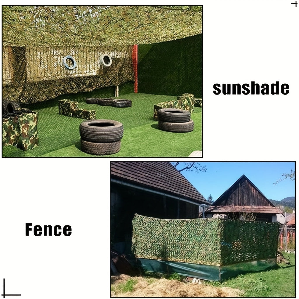Camouflage Netting Roll Oxford Polyester Camo Net for Outdoor Camping Sunshade Party Decor
