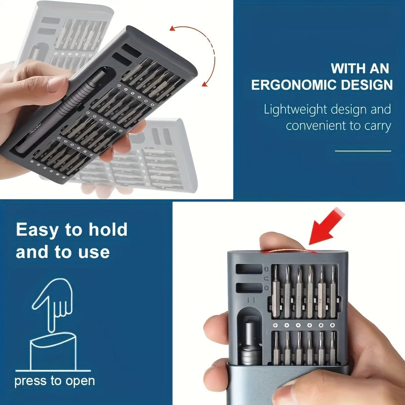 Multifunctional 25-in-1 Precision Screwdriver Set for Electronics Repair