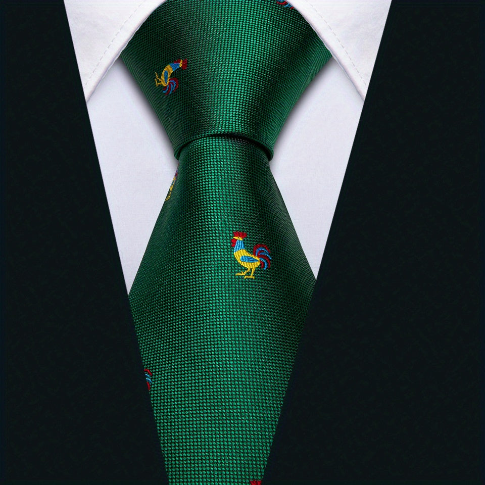 4 ta erkaklar uchun galstuk, paypoq va manjetbanda seti - to'liq erkaklar moda aksessuarlar to'plami to'y, kecha va ish uchun