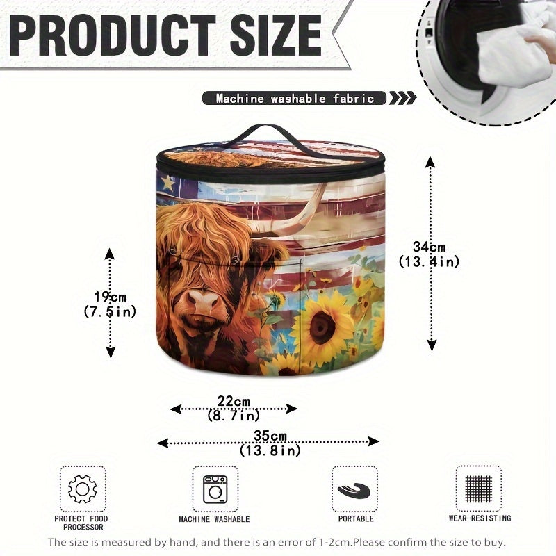 Polyester Pressure Cooker Cover Insulated Zipper Tote Fits Most Electric Pressure Cookers and Air Fryers