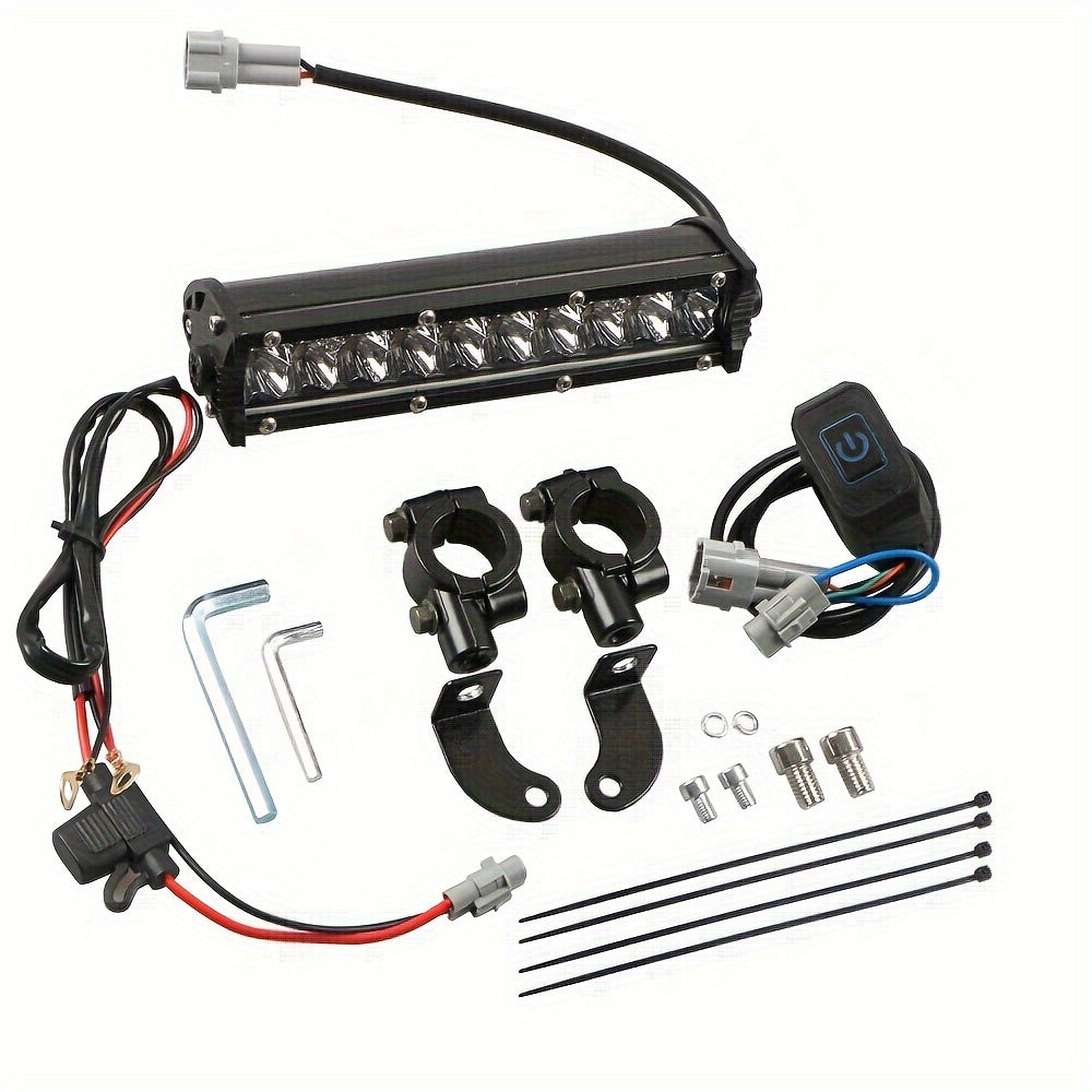 60W LED Light Switch Light Bar Kit with Wiring Harness for Dirt Bikes