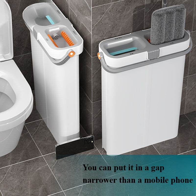 Mustahkam plastik mopa chelak, oson tozalanadigan qo'l bilan yuvish xususiyati va tor slot dizayni bilan. Elektr energiyasi talab qilinmaydi, yashash xonalarini, yotoq xonalarini, hammomlarni, hojatxonalarni va oshxonalarni tozalash uchun mukammal.