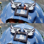 Квадратная брошь с кристаллами для бейсболки, унисекс, подарок для парня