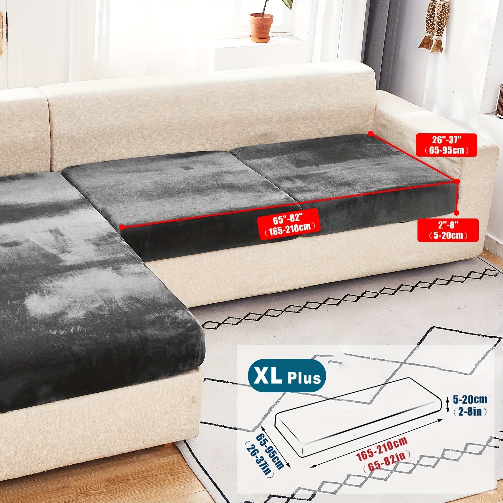 Велюровый чехол для дивана/подушки для домашних животных, пылезащитный и мягкий чехол для дивана для домашнего декора.