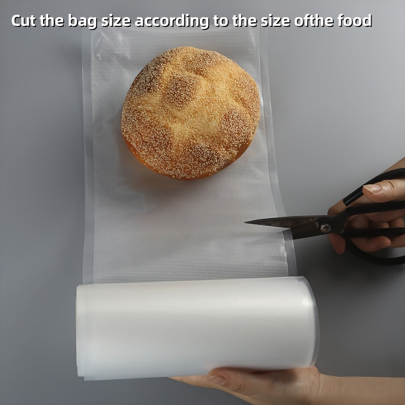 Vacuum Seal Bag Rolls in 2 3 5 Pack Textured Multi-Size Food Preservation