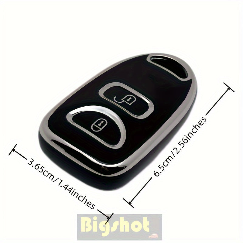 Universal TPU Key Fob Cover for 2-Button Remote Key Shells