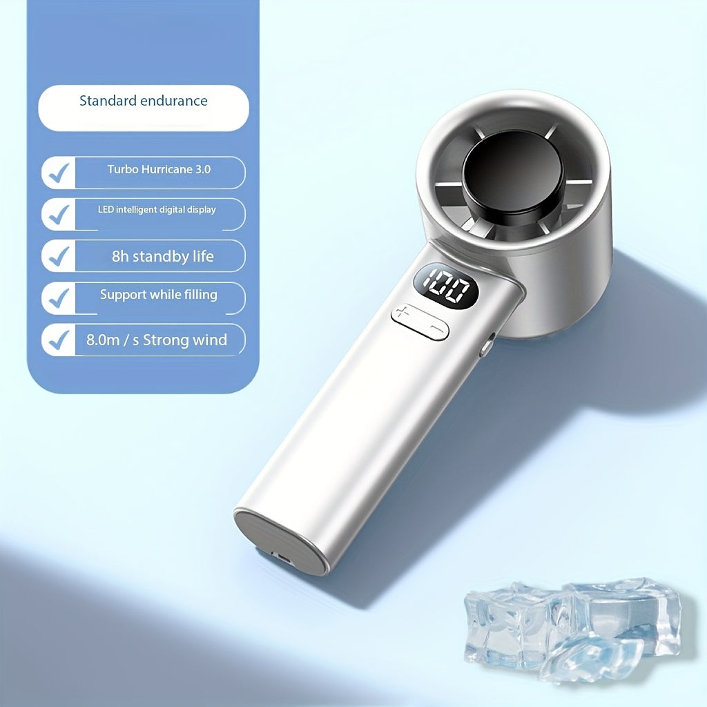 Portable Mini Fan with 120-Speed Adjustable Airflow Compact Lightweight Quiet Desk Fan