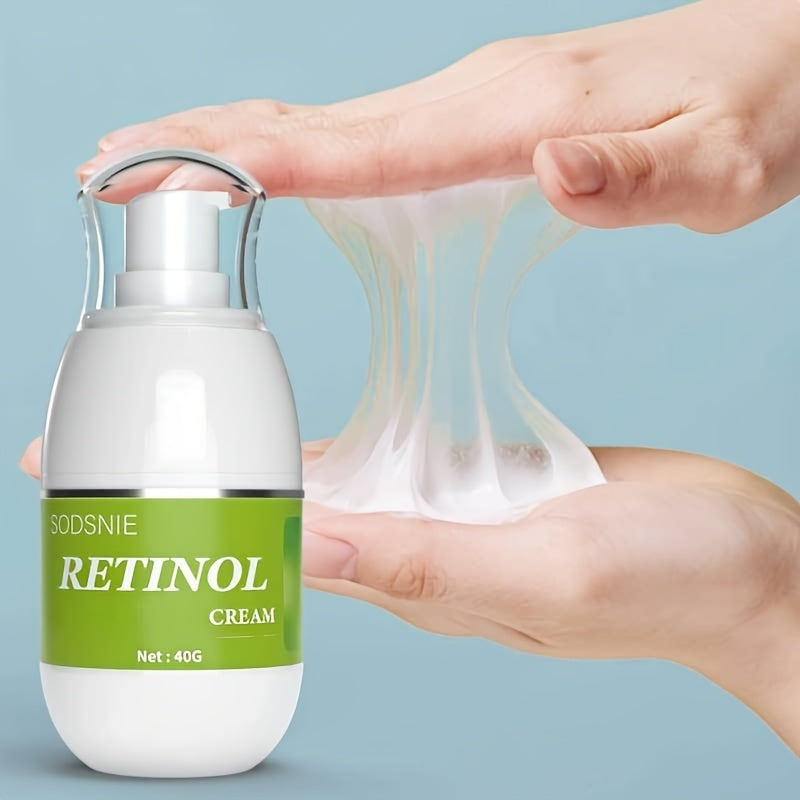 SODSNIE Retinol kremi kollagen va gialuron kislotasi bilan - barcha teri turlari uchun uniseks namlantiruvchi krem, ko'rinadigan darajada yoshroq teri uchun mustahkamlovchi va silliqlovchi, alkogolsiz