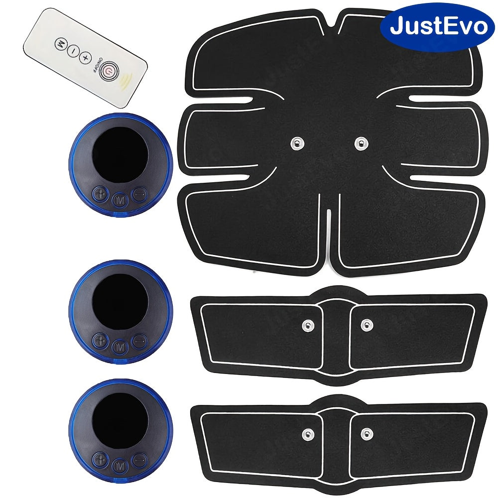 JustEvo EMS qorin massaj yamoqi qo'llar, oyoqlar va qorin uchun ko'p funksiyali fitnes qurilmasidir, u uyda, sayohatda yoki ofisda mashq qilish uchun ideal bo'lib, sizning fitnes sayohatingiz uchun mukammal tanlovdir.